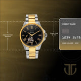 Titan Automatic Atrium Offset Seconds Open Heart Automatic 10076bm03