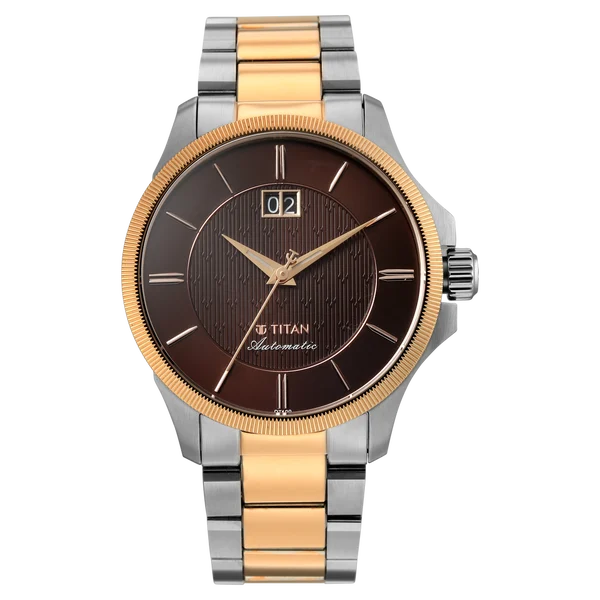 Titan Automatic Midnite Big Date Automatic 10076km03
