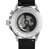 Titan Automatic Black Dial Black Leather Strap Watch For Men 10076sl02