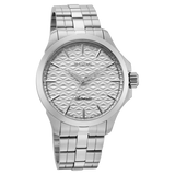 Titan Automatic White Dial Silver Stainless Steel Strap Watch For Men 10077sm02