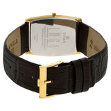 Titan Edge Quartz Analog White Dial Leather Strap Watch for Men 1044yl06