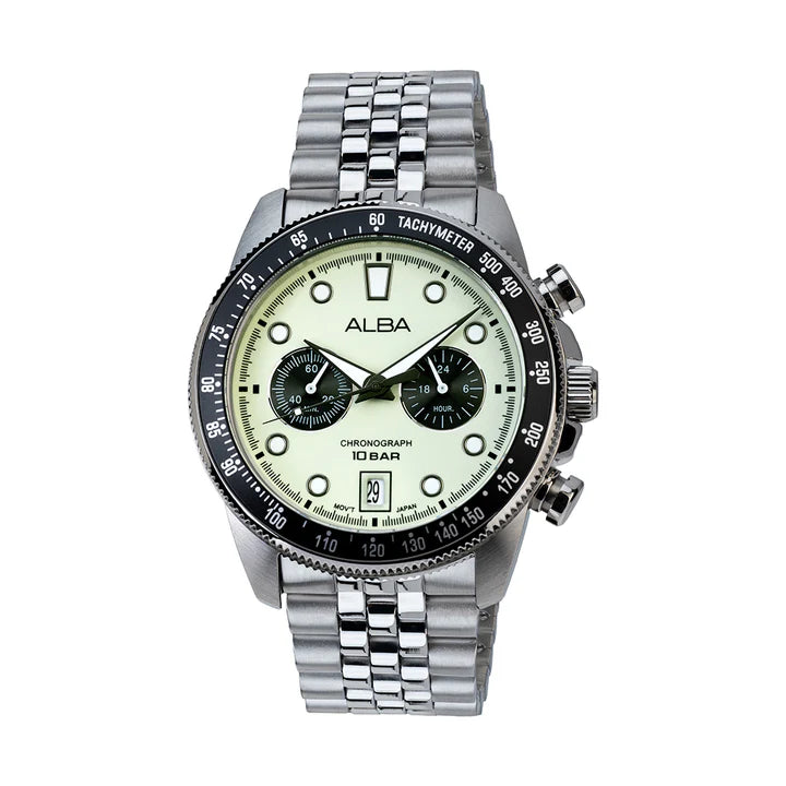 ALBA Neon Lime Chronograph Watch A4B033X1 - KRISHNA WATCH COMPANY