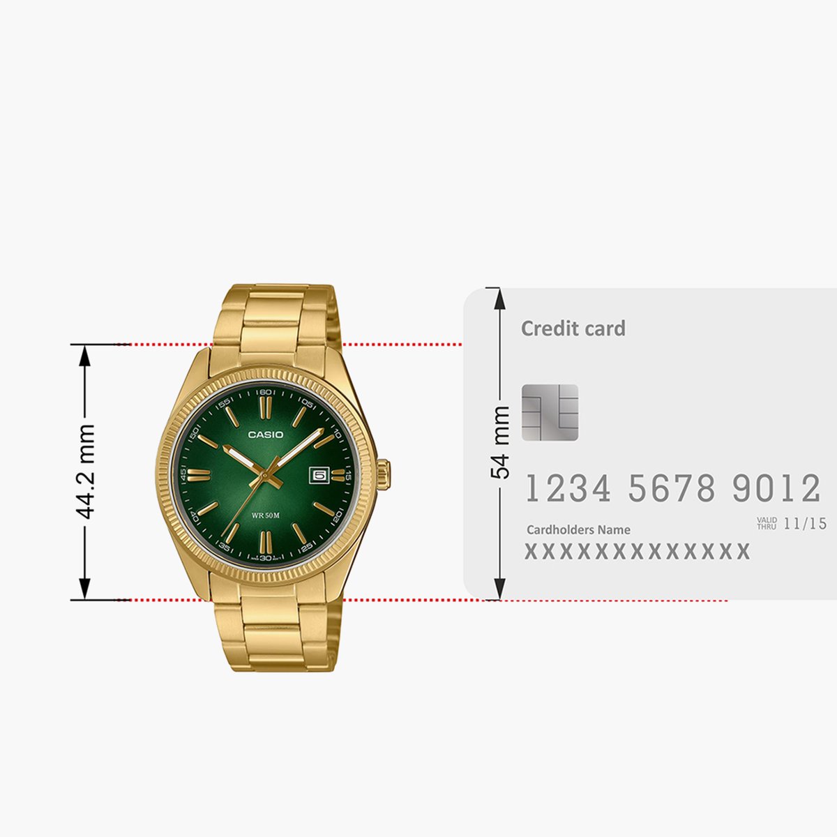 Casio Enticer Men MTP-1302PGC-3AVEF - A2374 - KRISHNA WATCH COMPANY