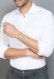 Titan Classique Slim Wear Quartz Analog Silver Dial Watch For Men 90257bm01