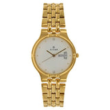 Titan Quartz Analog with Day and Date White Dial Stainless Steel Strap Watch for Men 1107ym07 - KRISHNA WATCH COMPANY
