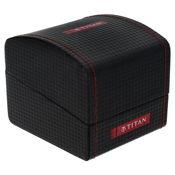 Titan Quartz Analog with Day and Date White Dial Stainless Steel Strap Watch for Men 1107ym07