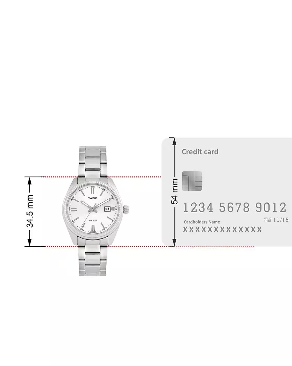 Casio Enticer WOMEN'S WATCH LTP-1302D-7A1VDF A758 - KRISHNA WATCH COMPANY