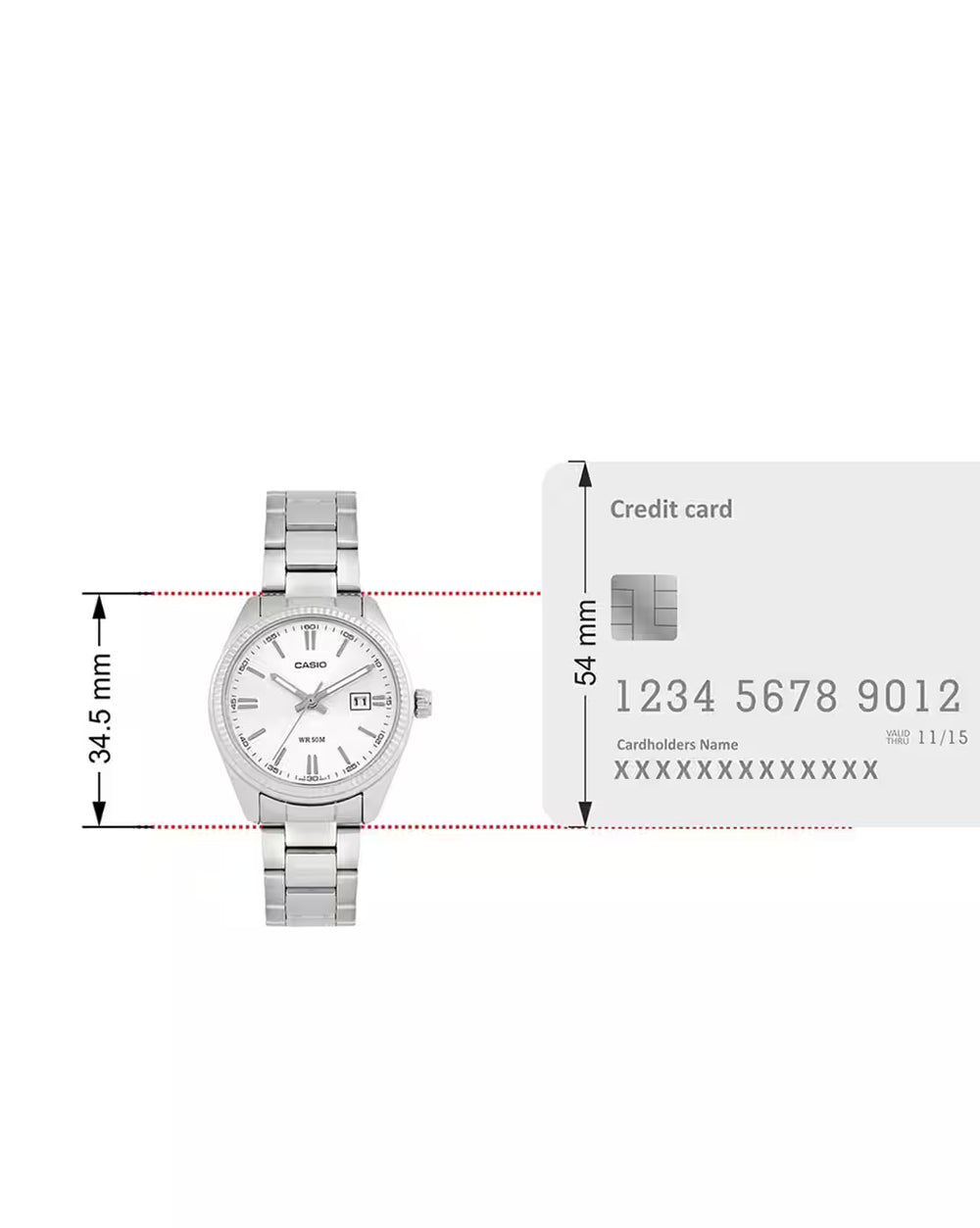 Casio Enticer WOMEN'S WATCH LTP-1302D-7A1VDF A758 - KRISHNA WATCH COMPANY