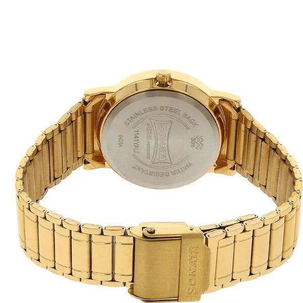 Sonata Quartz Analog Watch for Men - 1141YM10 - KRISHNA WATCH COMPANY
