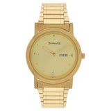Sonata Champagne Dial Golden Metal Strap Watch - 1141YM13 - KRISHNA WATCH COMPANY