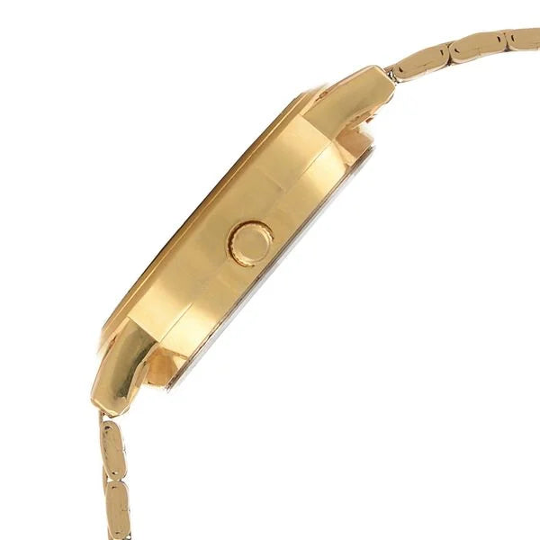 Sonata Champagne Dial Golden Metal Strap Watch - 1141YM13 - KRISHNA WATCH COMPANY