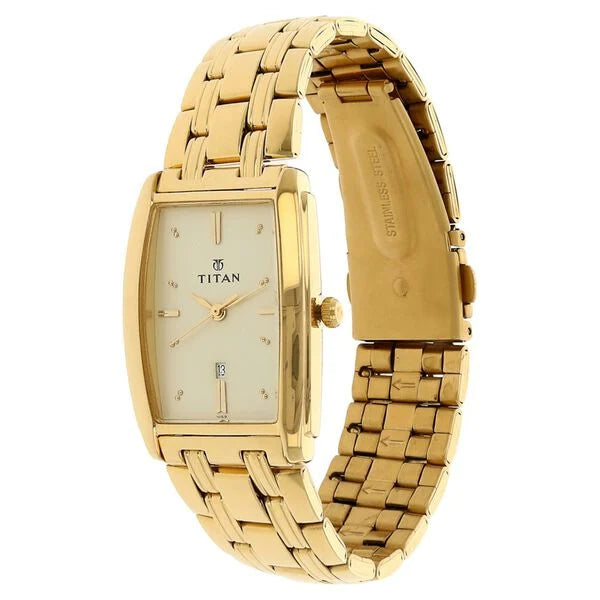 Titan Quartz Analog with Date Watch for Men 1163ym02 - KRISHNA WATCH COMPANY