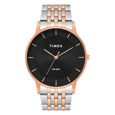 Timex Men Black Round Dial Analog Watch - TWTG12003