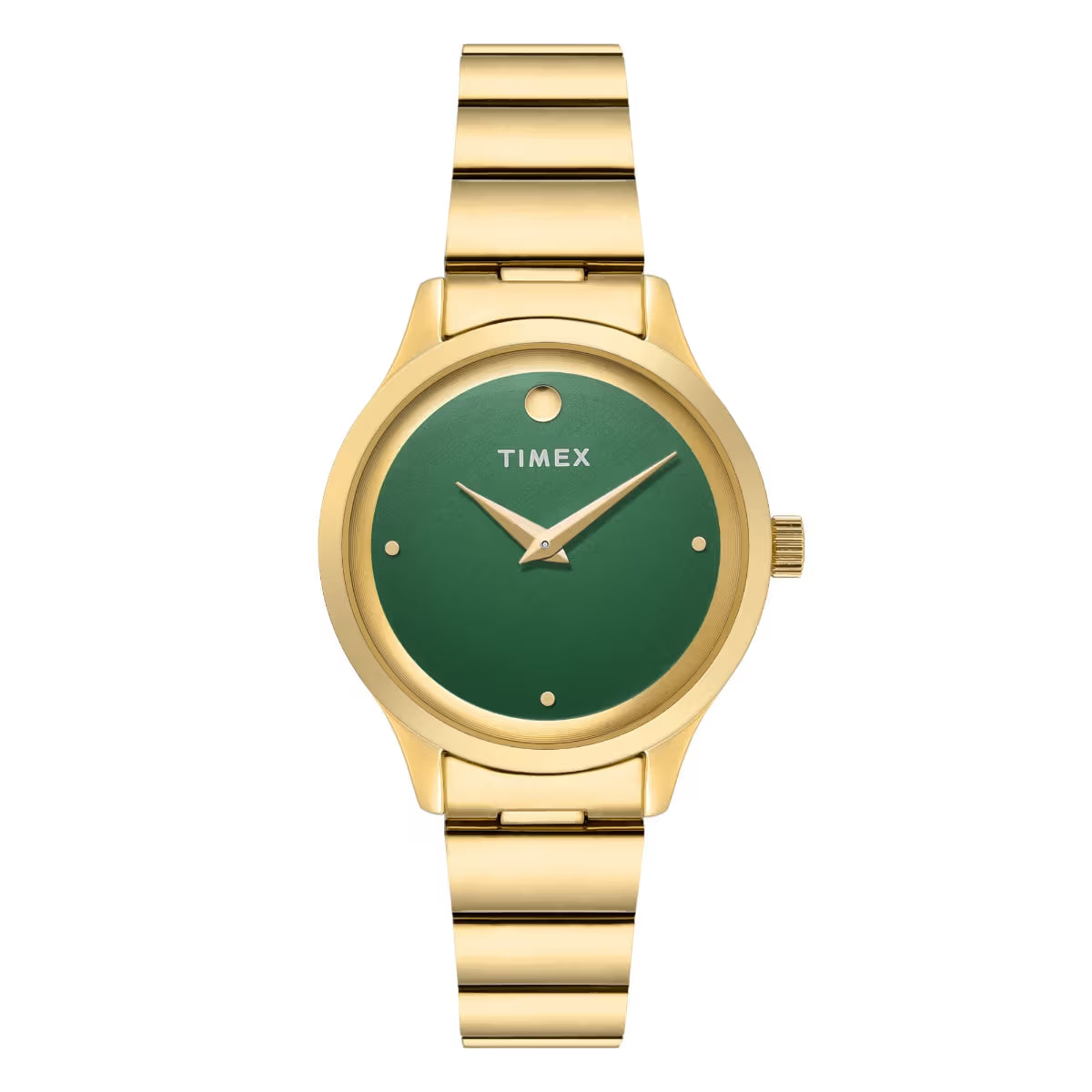 Timex Trendline Round 32mm Green Dial Analog Women Watch - TWTL13702 - KRISHNA WATCH COMPANY