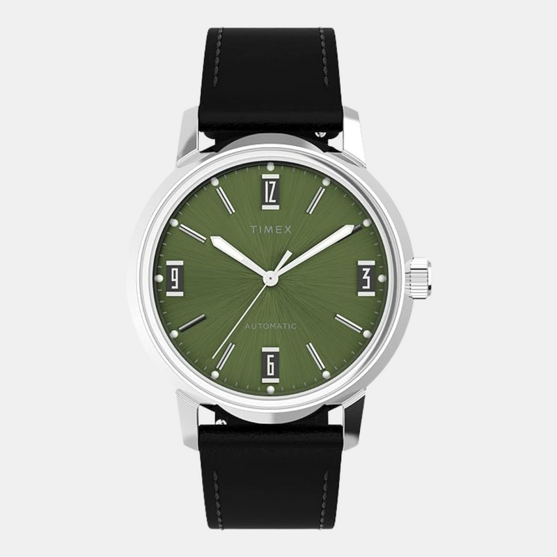 Timex Men Green Analog Round Stainless Steel Dial Watch - TW2V44600U9