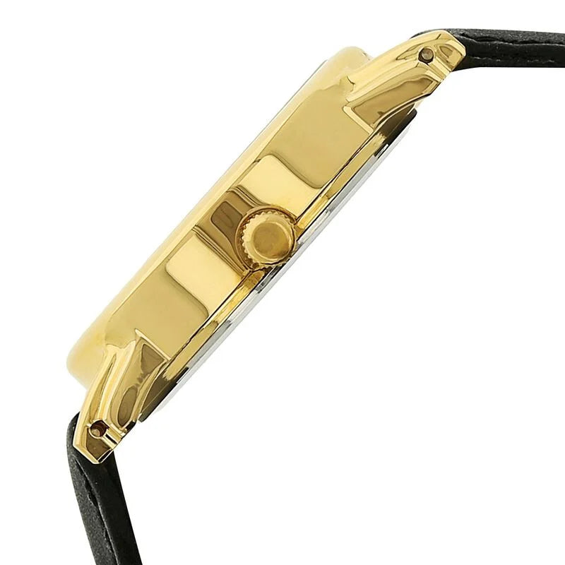 Titan Karishma Champagne Dial Analog with Day and Date Leather Strap watch for Men / 1445YL05 - KRISHNA WATCH COMPANY