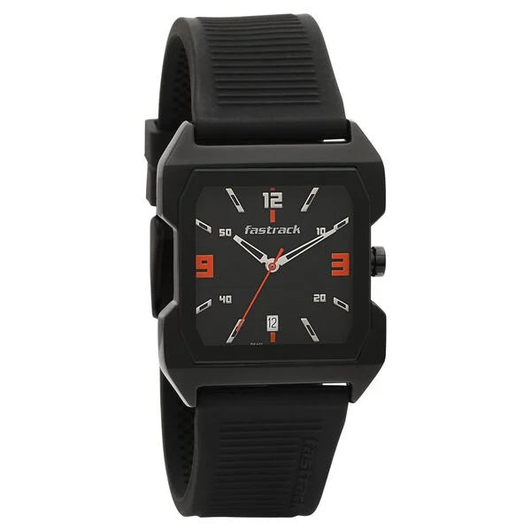 Fastrack Hitlist Quartz Analog with Date Watch for Guys 1474np01 - KRISHNA WATCH COMPANY