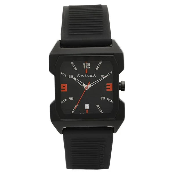 Fastrack Hitlist Quartz Analog with Date Watch for Guys 1474np01 - KRISHNA WATCH COMPANY