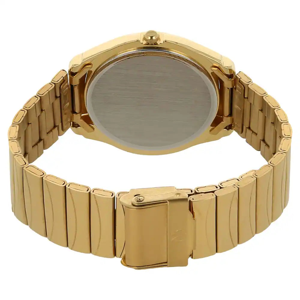 Titan Champagne Dial Golden Stainless Steel Strap Watch - 1578YM05 - KRISHNA WATCH COMPANY