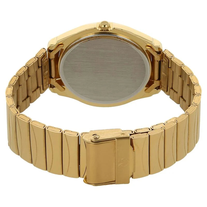 Titan Quartz Analog with Day and Date Champagn Watch - 1578YM05 - KRISHNA WATCH COMPANY