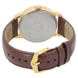 Titan Champagne Dial Brown Leather Strap Watch 1580YL05