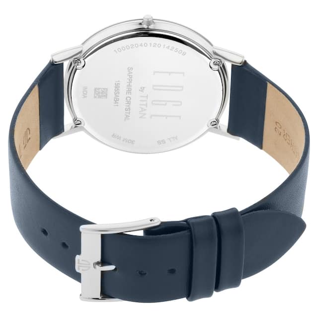 Titan Edge watch with Silver white dial with Rosegold highlights 1595SL06 - KRISHNA WATCH COMPANY