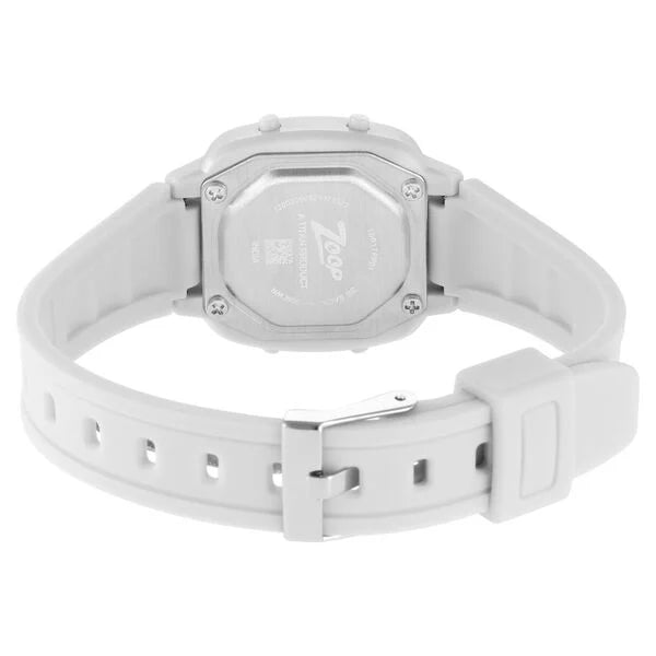 Zoop Digital Watch with Digital Dial & White Strap for Girls Kids, from House of Titan nt16017pp01