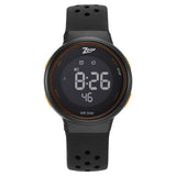 Zoop Digital Round Dial Black Silicone Strap Watch For Kids 16021pp01