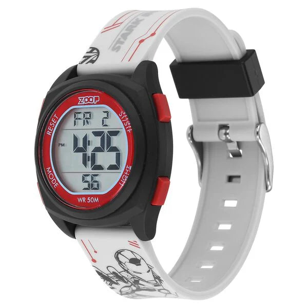 Zoop Marvel Digital Dial Polyurethane Strap with Iron Man Character Watch for Kids ns16025pp02 / 16025pp02 - KRISHNA WATCH COMPANY
