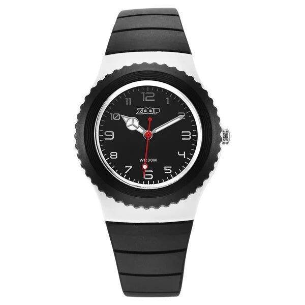 Zoop By Titan Sport Quartz Analog Black Dial Polyurethane Strap Kids Watch 16031pp01w - KRISHNA WATCH COMPANY
