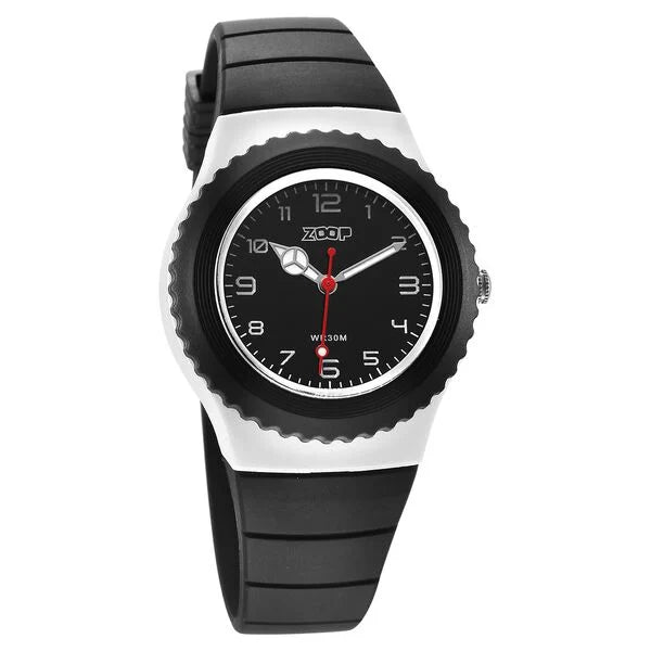 Zoop By Titan Sport Quartz Analog Black Dial Polyurethane Strap Kids Watch 16031pp01w - KRISHNA WATCH COMPANY
