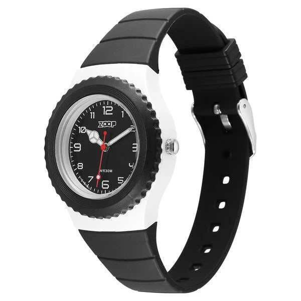 Zoop By Titan Sport Quartz Analog Black Dial Polyurethane Strap Kids Watch 16031pp01w - KRISHNA WATCH COMPANY