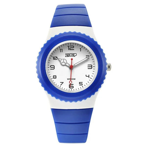 Zoop By Titan Sport Quartz Analog White Dial Polyurethane Strap Kids Watch 16031pp03w - KRISHNA WATCH COMPANY