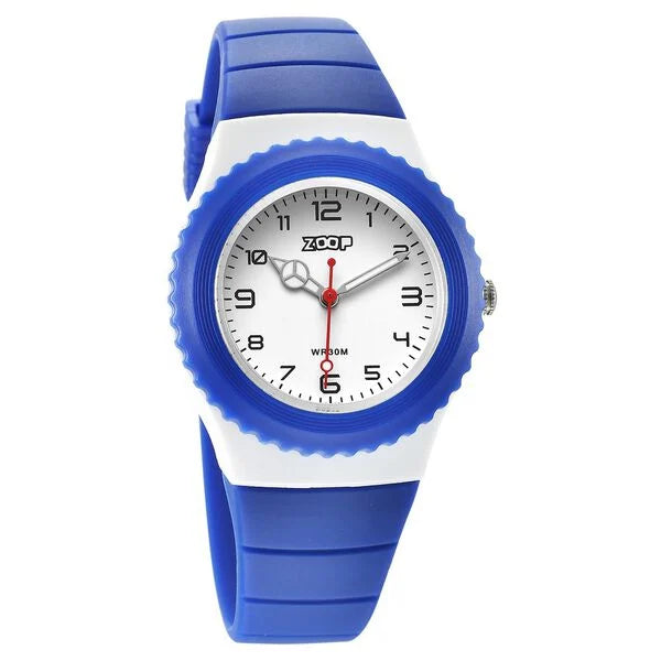 Zoop By Titan Sport Quartz Analog White Dial Polyurethane Strap Kids Watch 16031pp03w - KRISHNA WATCH COMPANY