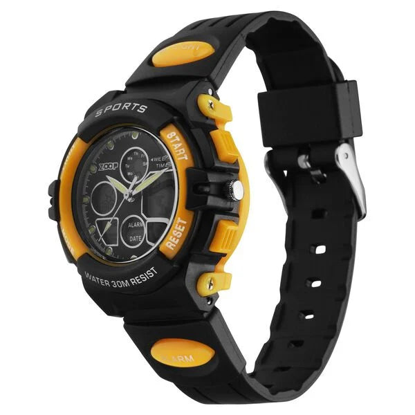Zoop By Titan AnaDigi Quartz Analog Digital Black Dial Plastic Strap Watch for Kids 16033pp01w - KRISHNA WATCH COMPANY