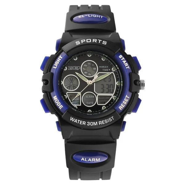 Zoop By Titan AnaDigi Quartz Analog Digital Black Dial Plastic Strap Watch for Kids 16033pp02w - KRISHNA WATCH COMPANY