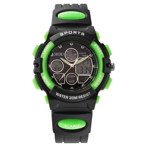 Zoop By Titan AnaDigi Quartz Analog Digital Black Dial Plastic Strap Watch for Kids 16033pp03w