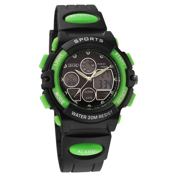 Zoop By Titan AnaDigi Quartz Analog Digital Black Dial Plastic Strap Watch for Kids 16033pp03w