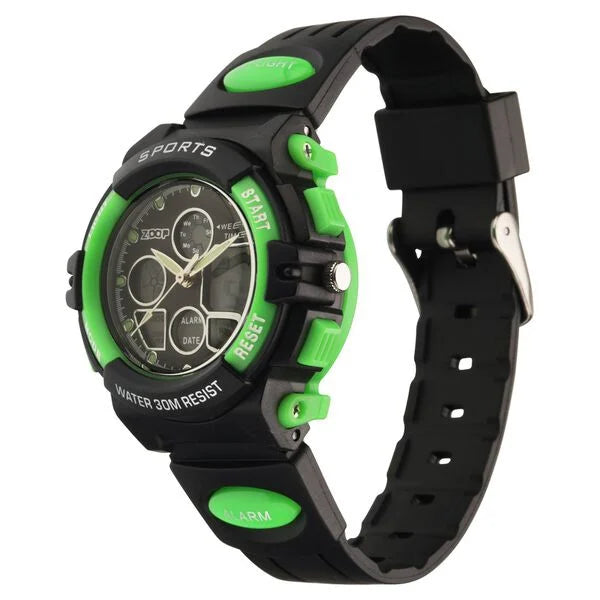 Zoop By Titan AnaDigi Quartz Analog Digital Black Dial Plastic Strap Watch for Kids 16033pp03w - KRISHNA WATCH COMPANY