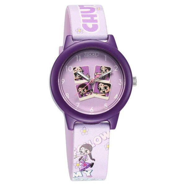 Zoop By Titan Chhota Bheem Quartz Analog Purple Dial Multicoloured Plastic Strap Watch For Kids 16042pp02fw - KRISHNA WATCH COMPANY