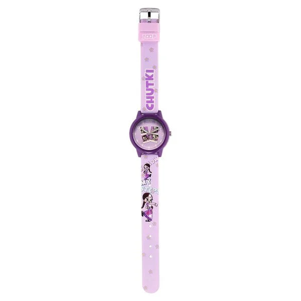 Zoop By Titan Chhota Bheem Quartz Analog Purple Dial Multicoloured Plastic Strap Watch For Kids 16042pp02fw