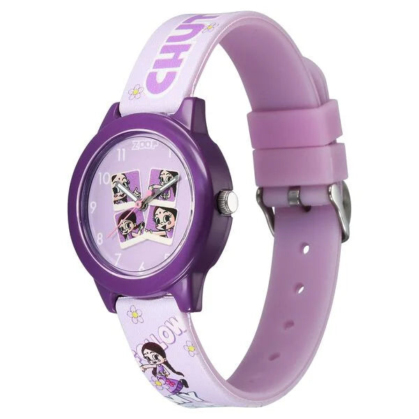 Zoop By Titan Chhota Bheem Quartz Analog Purple Dial Multicoloured Plastic Strap Watch For Kids 16042pp02fw