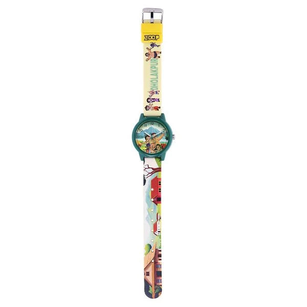 Zoop By Titan Chhota Bheem Quartz Analog Multicoloured Dial Multicoloured Plastic Strap Watch For Kids 16042pp04fw