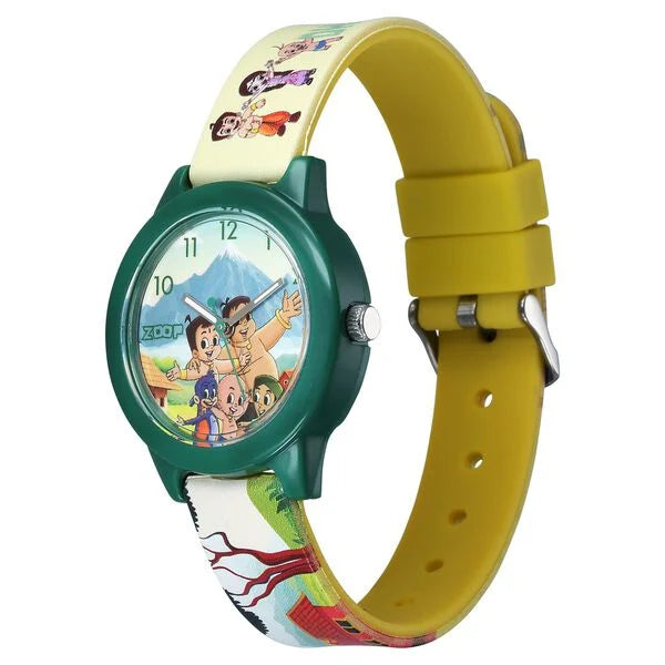 Zoop By Titan Chhota Bheem Quartz Analog Multicoloured Dial Multicoloured Plastic Strap Watch For Kids 16042pp04fw