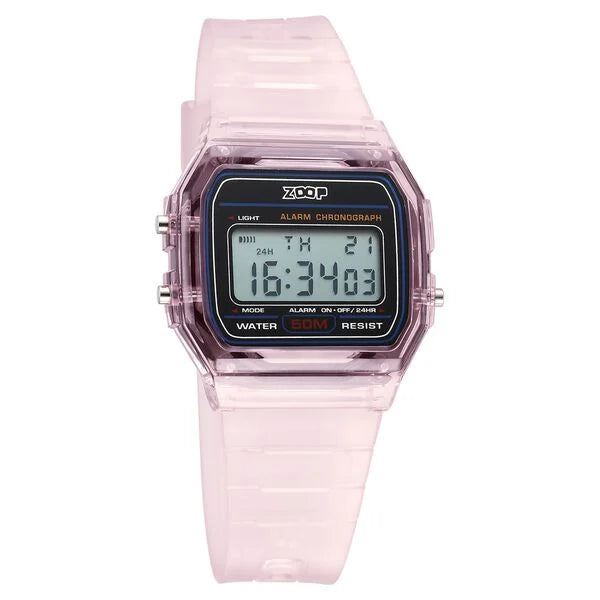 Zoop Transparent Digital Watch Girls Kids, from House of Titan 16049pp03 - KRISHNA WATCH COMPANY