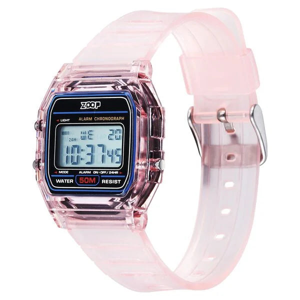 Zoop Transparent Digital Watch Girls Kids, from House of Titan 16049pp03 - KRISHNA WATCH COMPANY