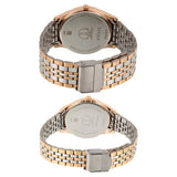 Titan Quartz Analog with Day and Date Silver Dial Stainless Steel Strap Watch for Couple 16362565km01p