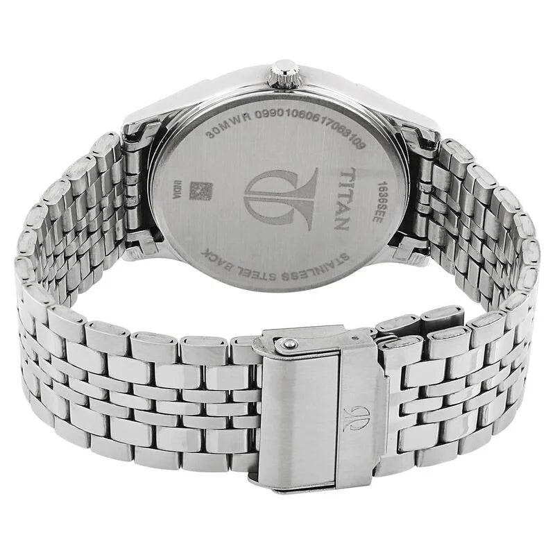 Titan Karishma Black Dial Analog watch for Men - 1636SM01 - KRISHNA WATCH COMPANY