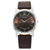Titan Karishma Zing Quartz Analog Brown Dial Leather Strap Watch for Men 1644SL01