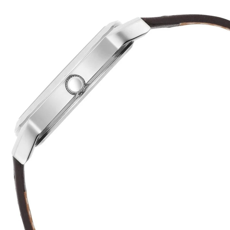 Titan Karishma Zing Quartz Analog Brown Dial Leather Strap Watch for Men 1644SL01 - KRISHNA WATCH COMPANY